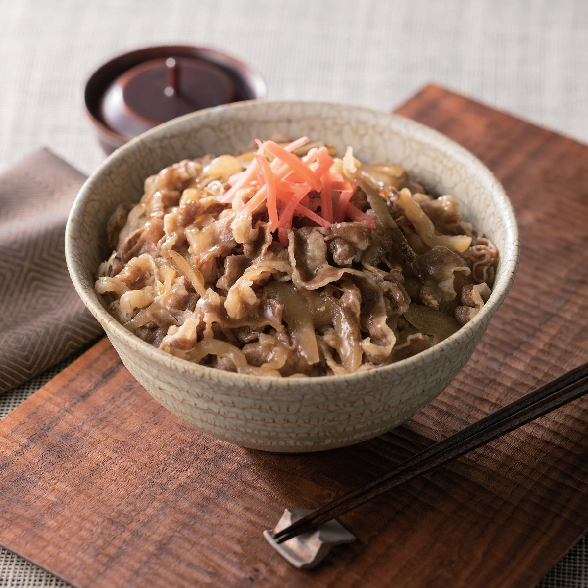 日本料理　寺田　お出汁香る　国産牛の牛丼の具