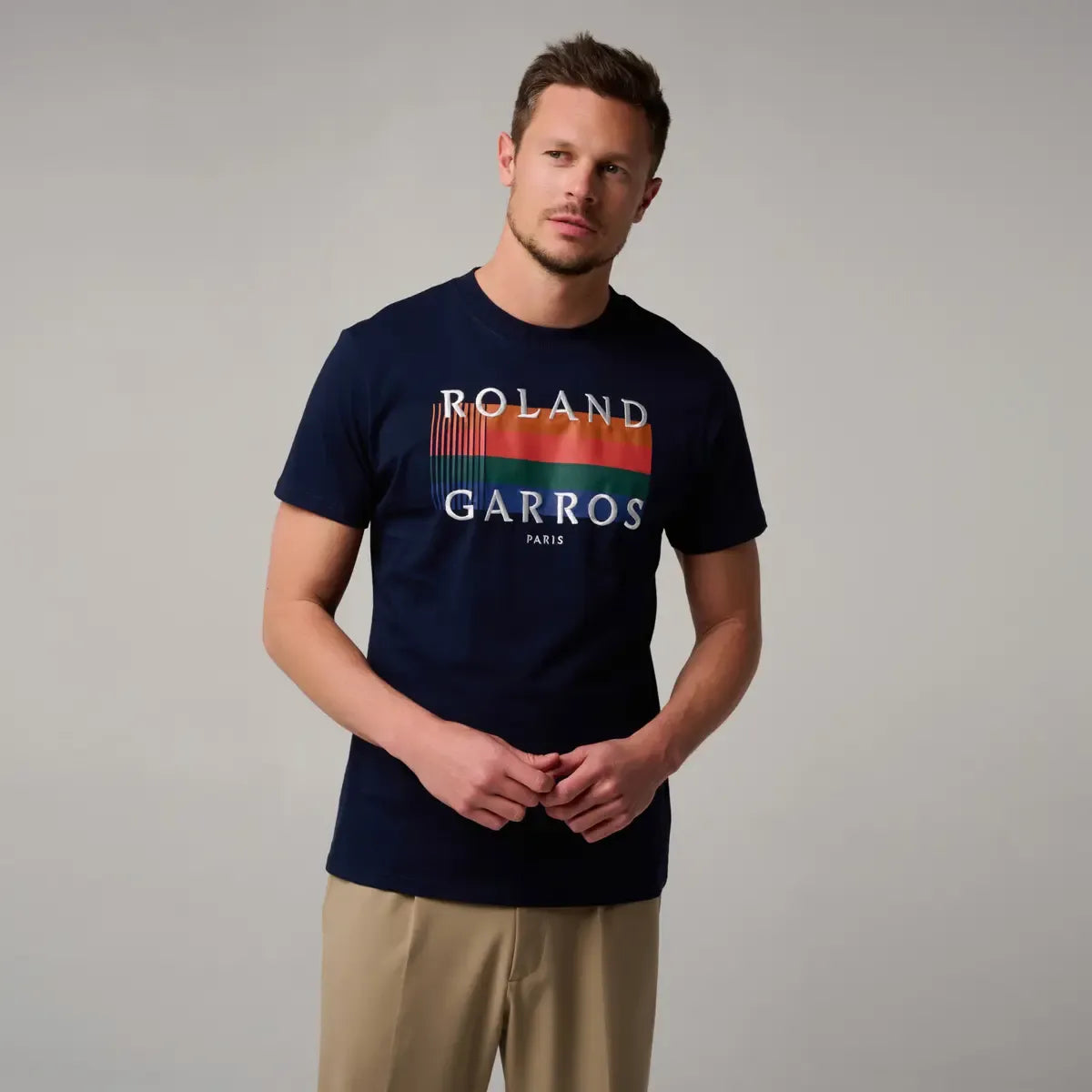 全仏オープンテニス カラーラインTシャツ