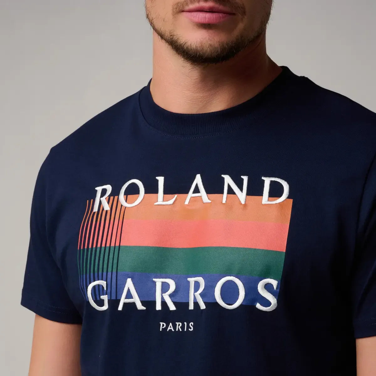 全仏オープンテニス カラーラインTシャツ