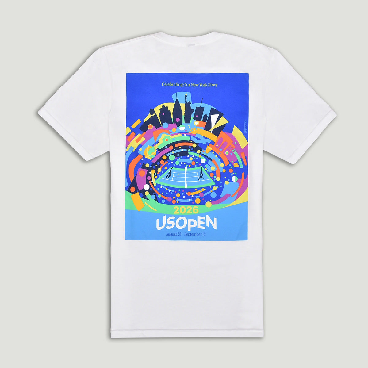 全米オープンテニス　テーマアートTシャツ