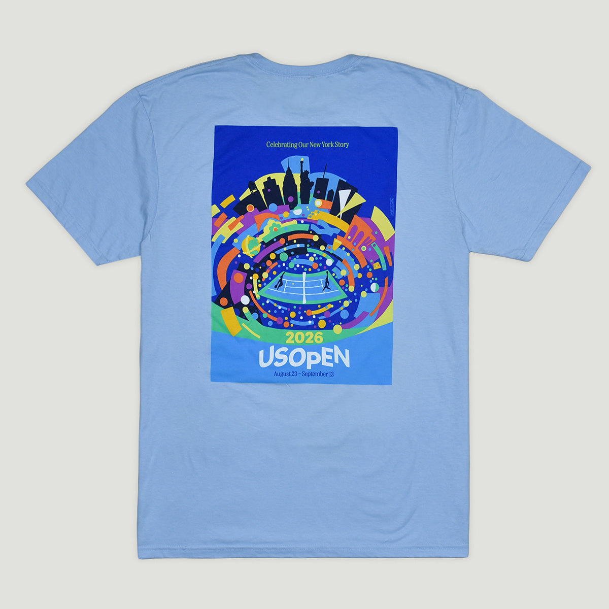 全米オープンテニス　テーマアートTシャツ