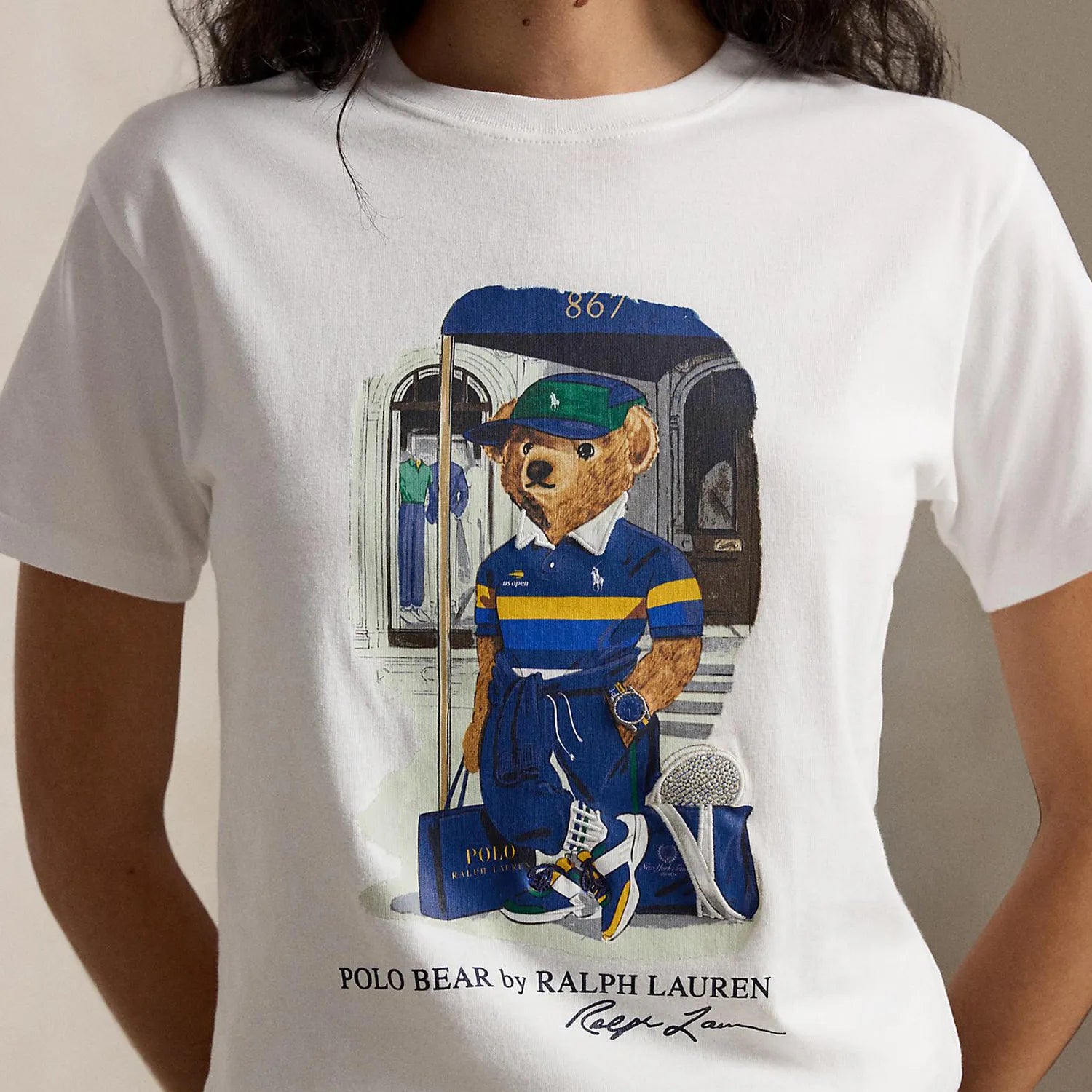 US オープン ポロ ベア コットン ジャージー レディースTシャツ（ラルフ ローレン）