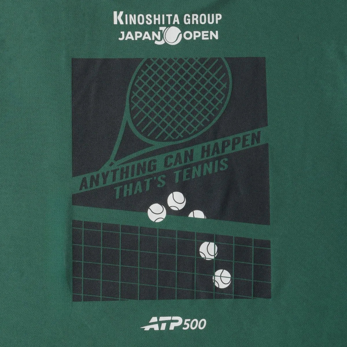 木下グループジャパンオープンテニス2026 ドライTシャツ (Anything can happen That's tennis)