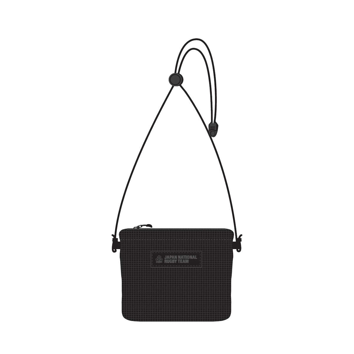 ラグビー日本代表 ポーチ(ストラップ付き) BLACK