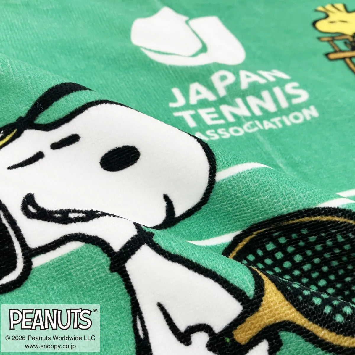 木下グループジャパンオープンテニス スヌーピープリントフェイスタオル