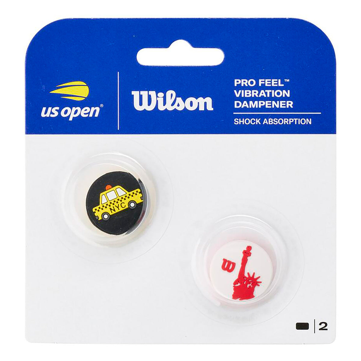 全米オープンテニス 振動止め Yellow/Red　2PK（ウィルソン）