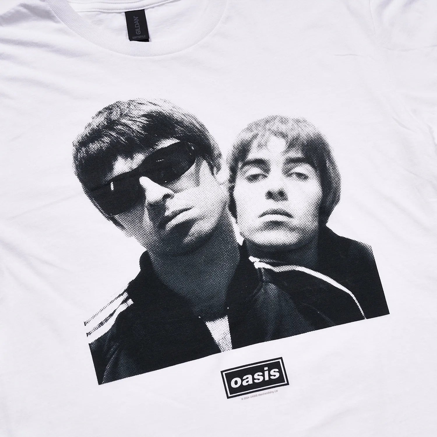 オアシス Noel & Liam Square Photo Tシャツ（ロック・オフ/ROCK OFF）