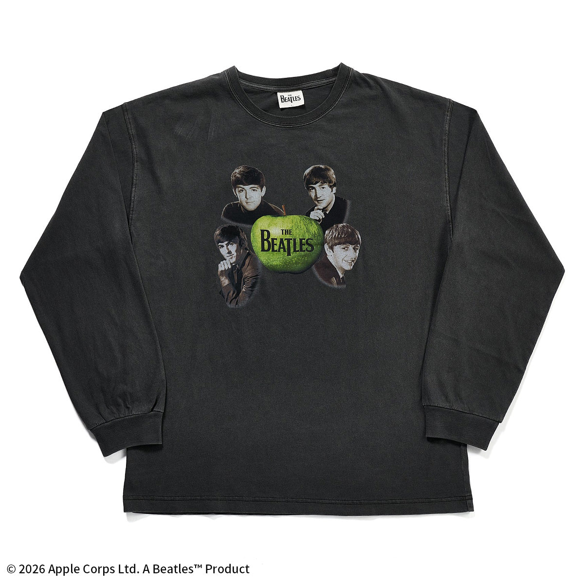 ザ・ビートルズ MEMBER APPLEプリント ロングスリーブTシャツ