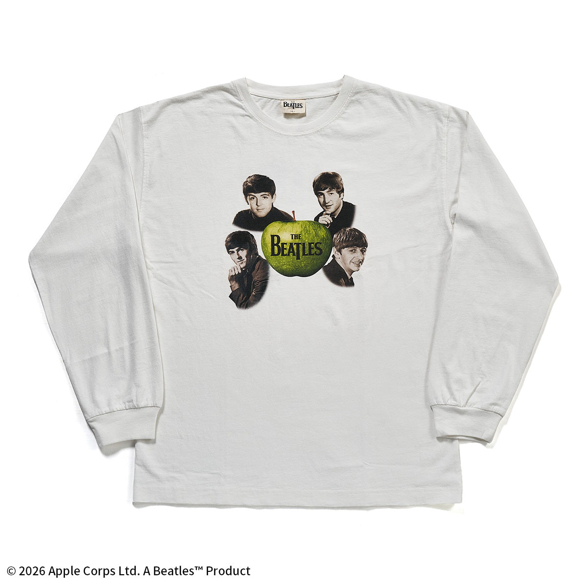 ザ・ビートルズ MEMBER APPLEプリント ロングスリーブTシャツ
