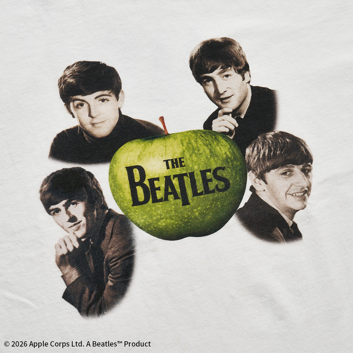 ザ・ビートルズ MEMBER APPLEプリント ロングスリーブTシャツ