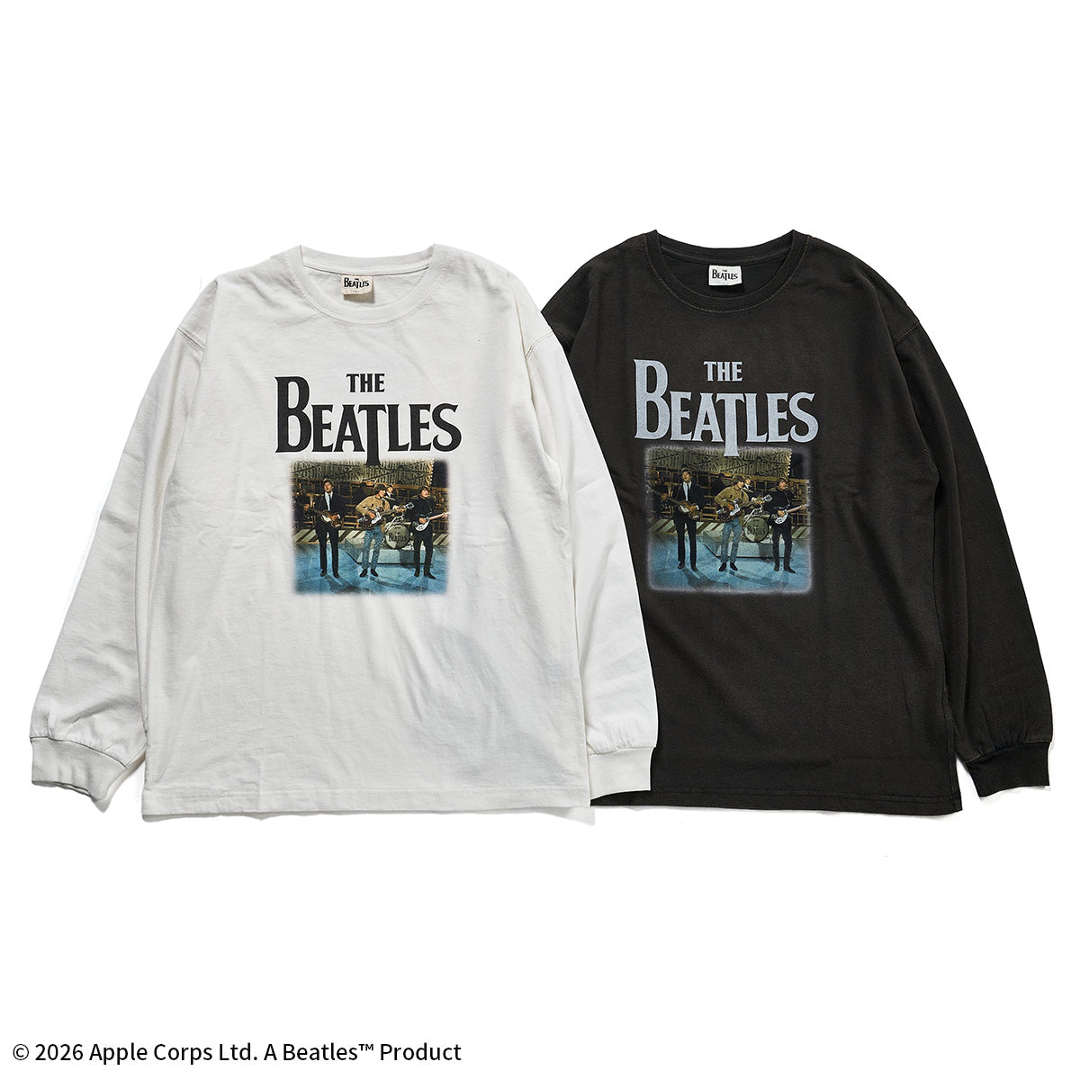 ザ・ビートルズ MEMBERプリント ロングスリーブTシャツ