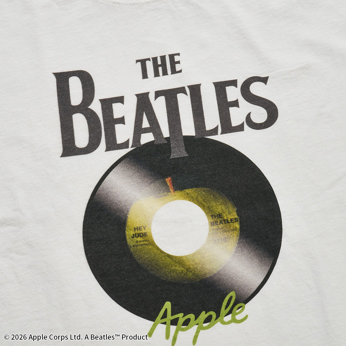 ザ・ビートルズ RECORDプリント  ロングスリーブTシャツ