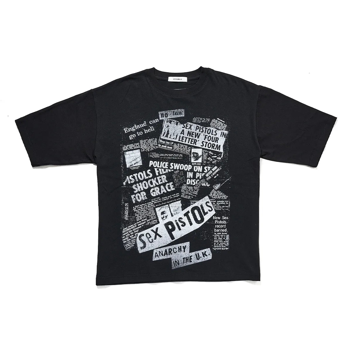 セックス・ピストルズ newspaper Tシャツ(ジョンブル/JOHNBULL)