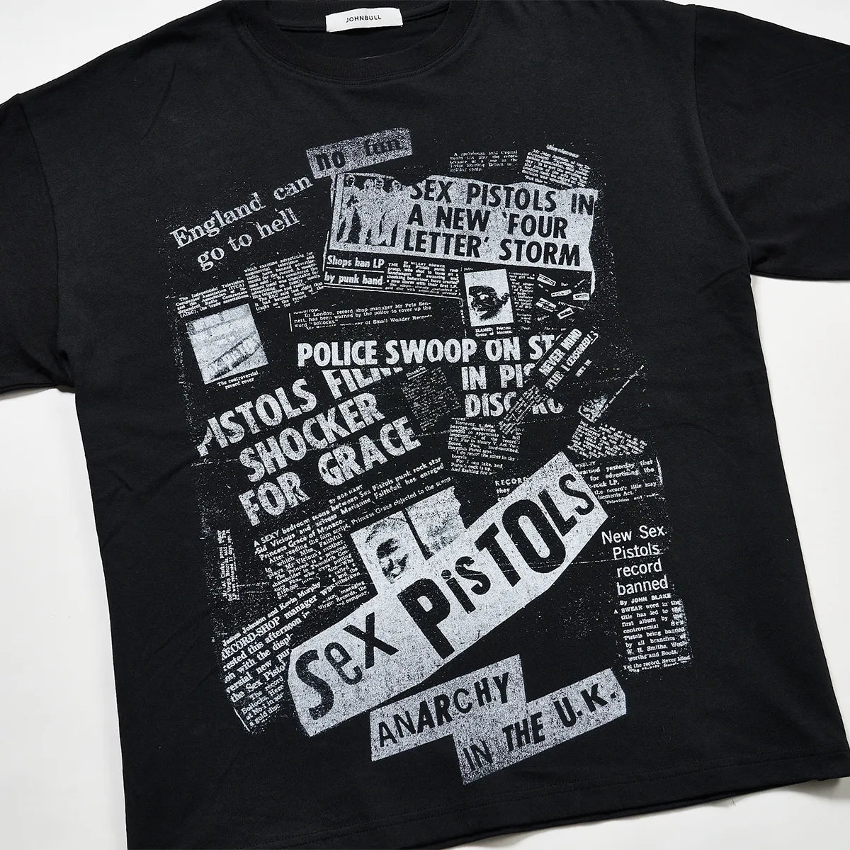 セックス・ピストルズ newspaper Tシャツ(ジョンブル/JOHNBULL)