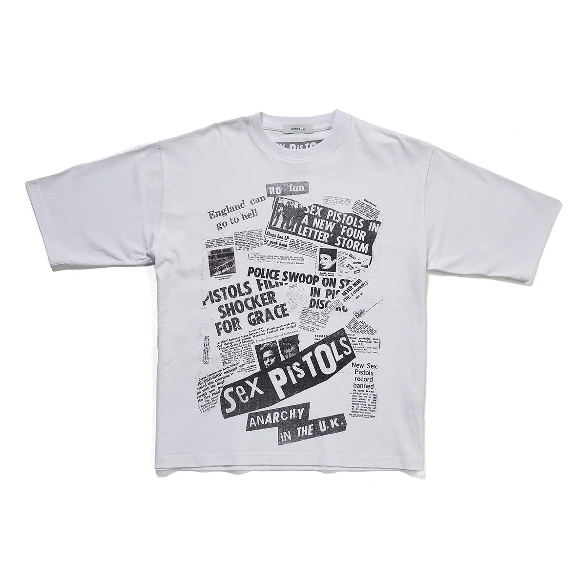 セックス・ピストルズ newspaper Tシャツ(ジョンブル/JOHNBULL)