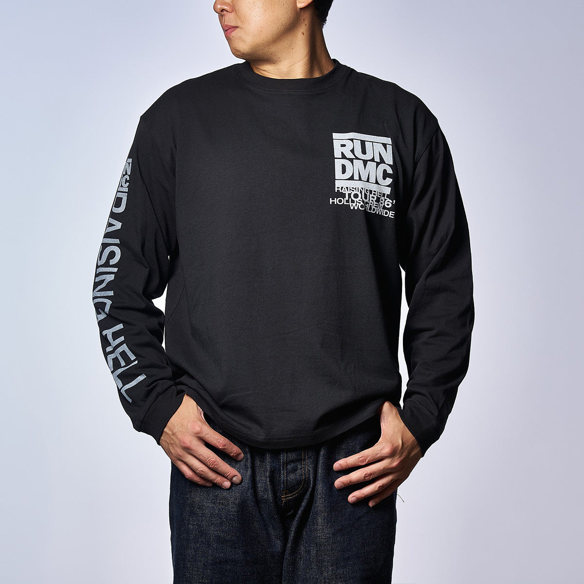 RUN DMC RAISING HELL TOUR 86 ロングTシャツ(ジョンブル/JOHNBULL)