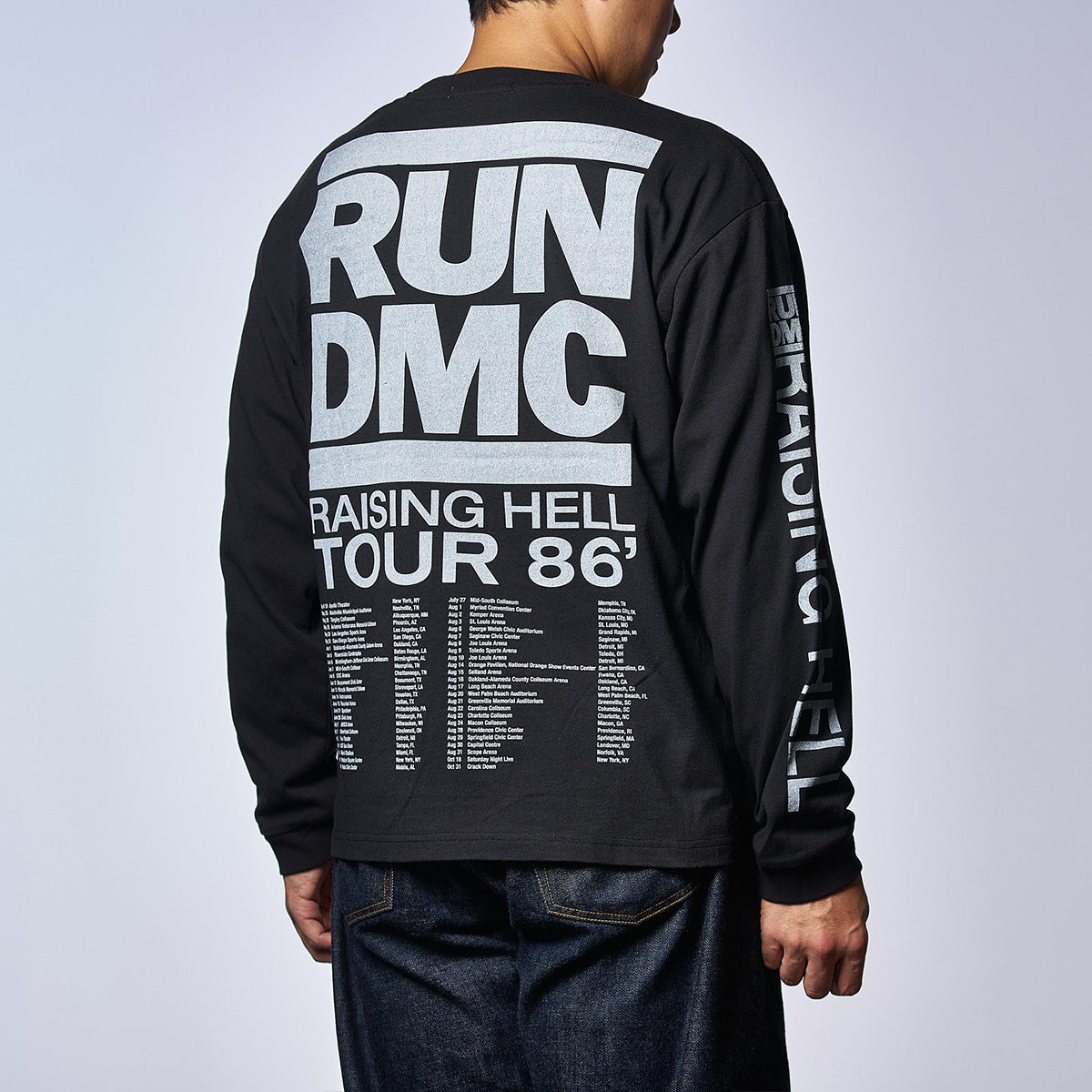RUN DMC RAISING HELL TOUR 86 ロングTシャツ(ジョンブル/JOHNBULL)