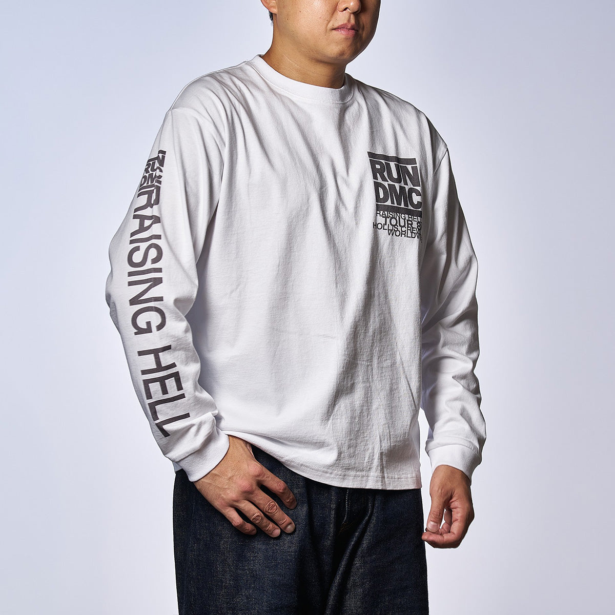 RUN DMC RAISING HELL TOUR 86 ロングTシャツ(ジョンブル/JOHNBULL)