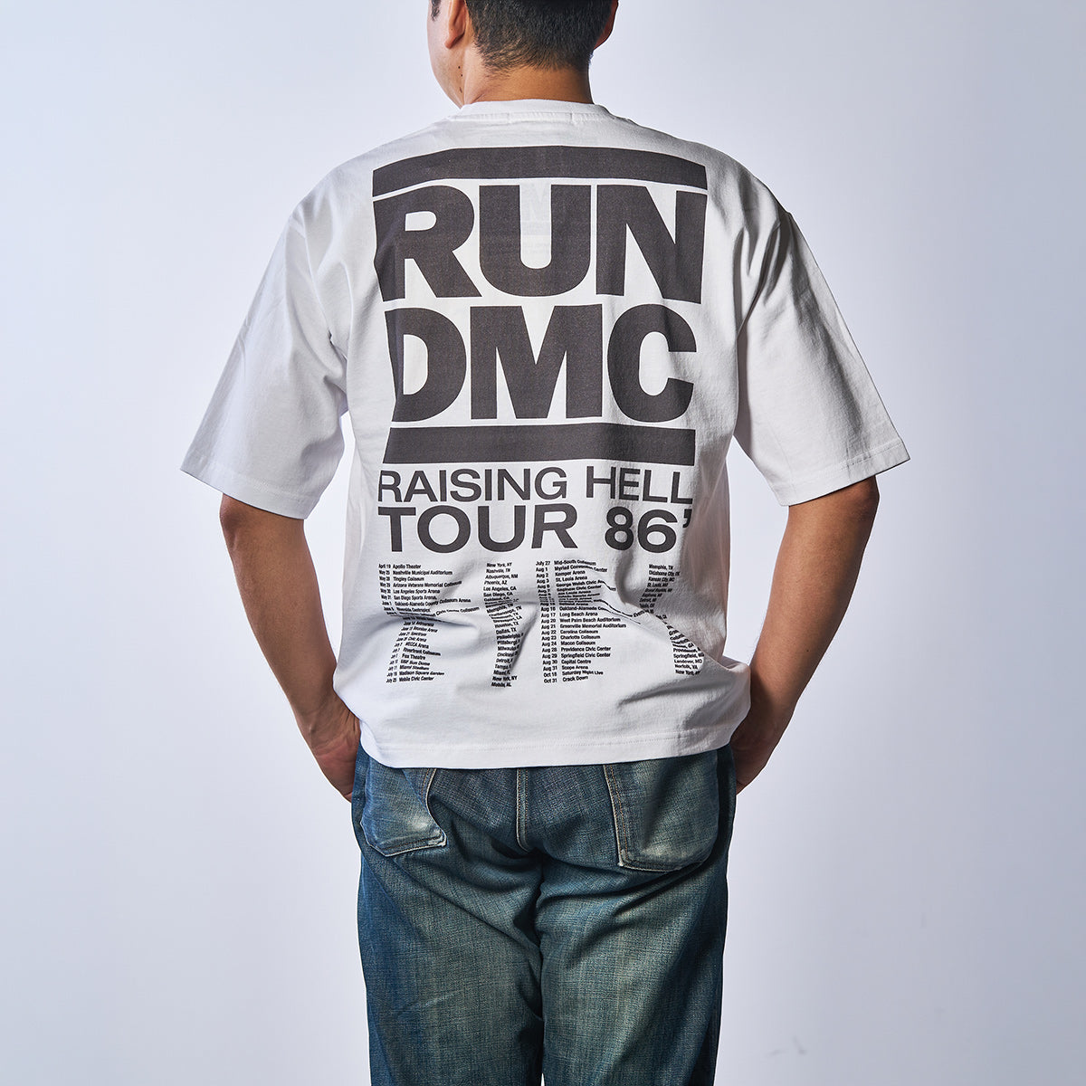 RUN DMC RAISING HELL TOUR 86 Tシャツ(ジョンブル/JOHNBULL)