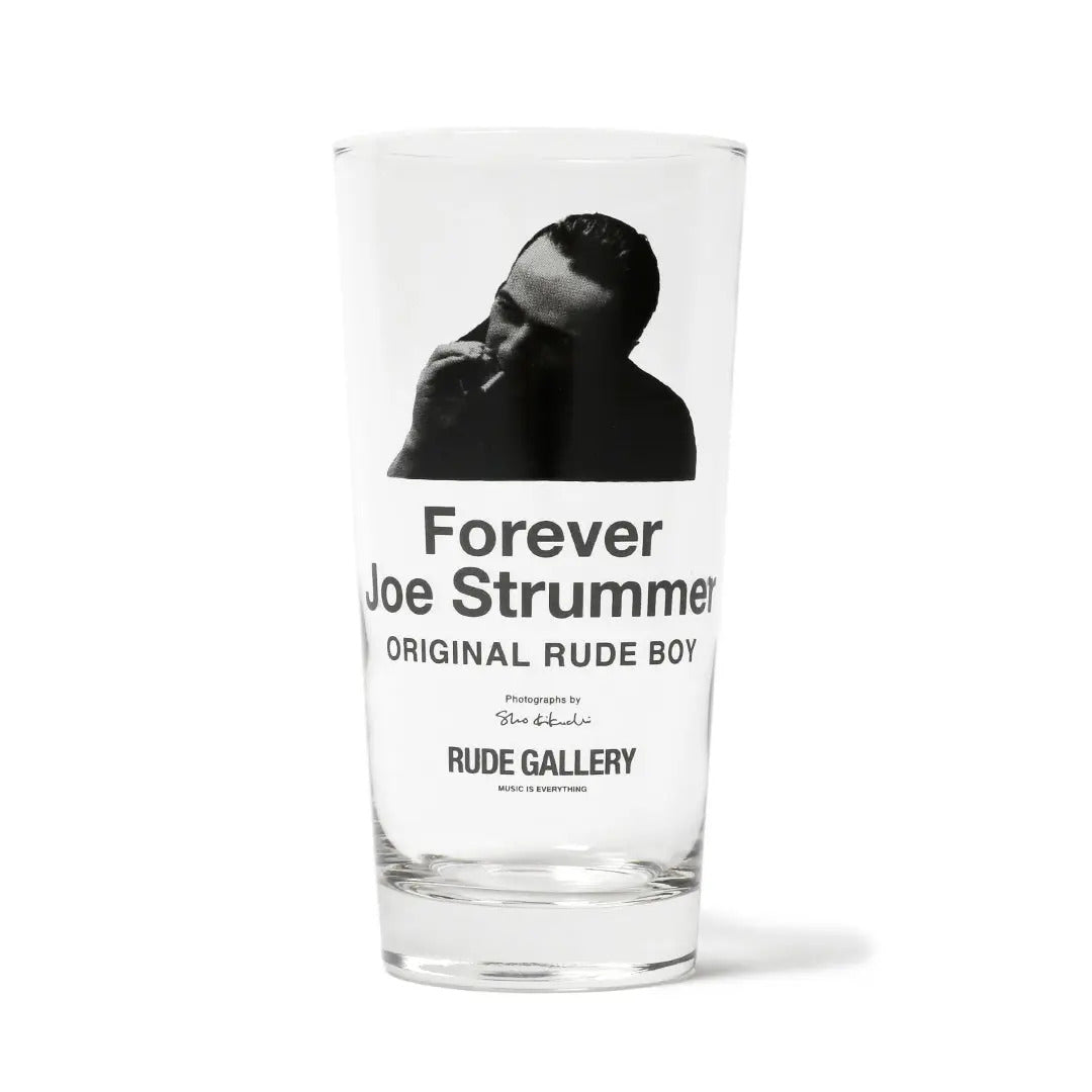 JOE STRUMMER BEER GLASS (Photography by sho KIKUCHI)(ルード・ギャラリー/RUDE GALLERY)