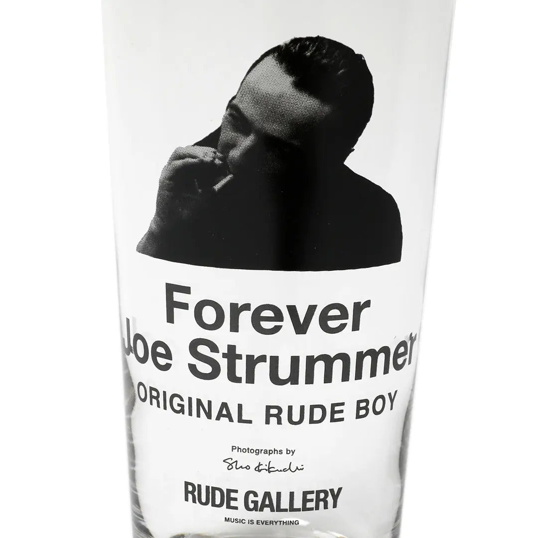 JOE STRUMMER BEER GLASS (Photography by sho KIKUCHI)(ルード・ギャラリー/RUDE GALLERY)