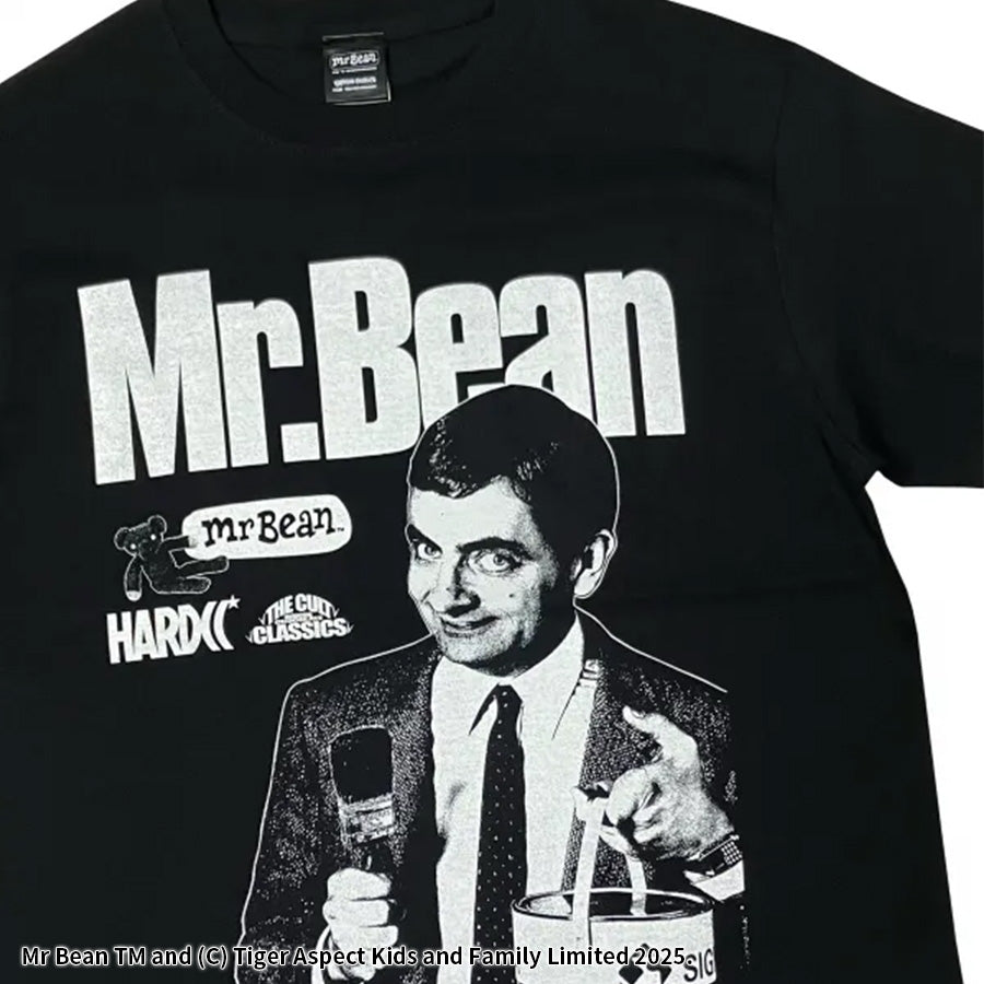 Mr.ビーン ペンキ塗りたて！グラフィックTシャツ(ドリフトブラック