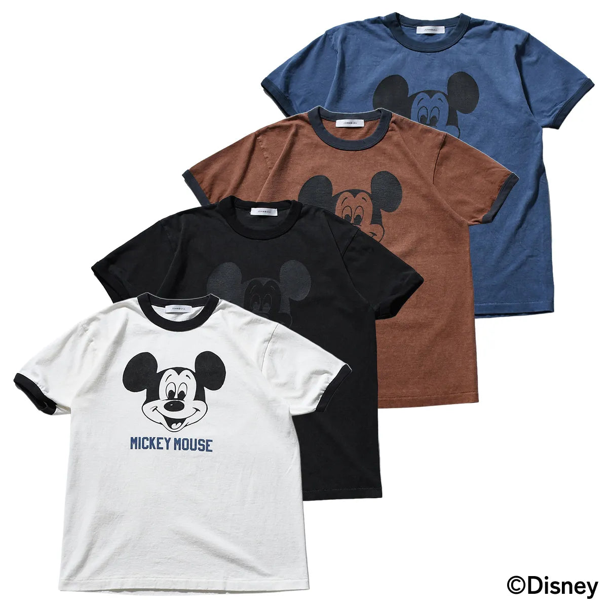 ミッキーマウス　リンガーTシャツ