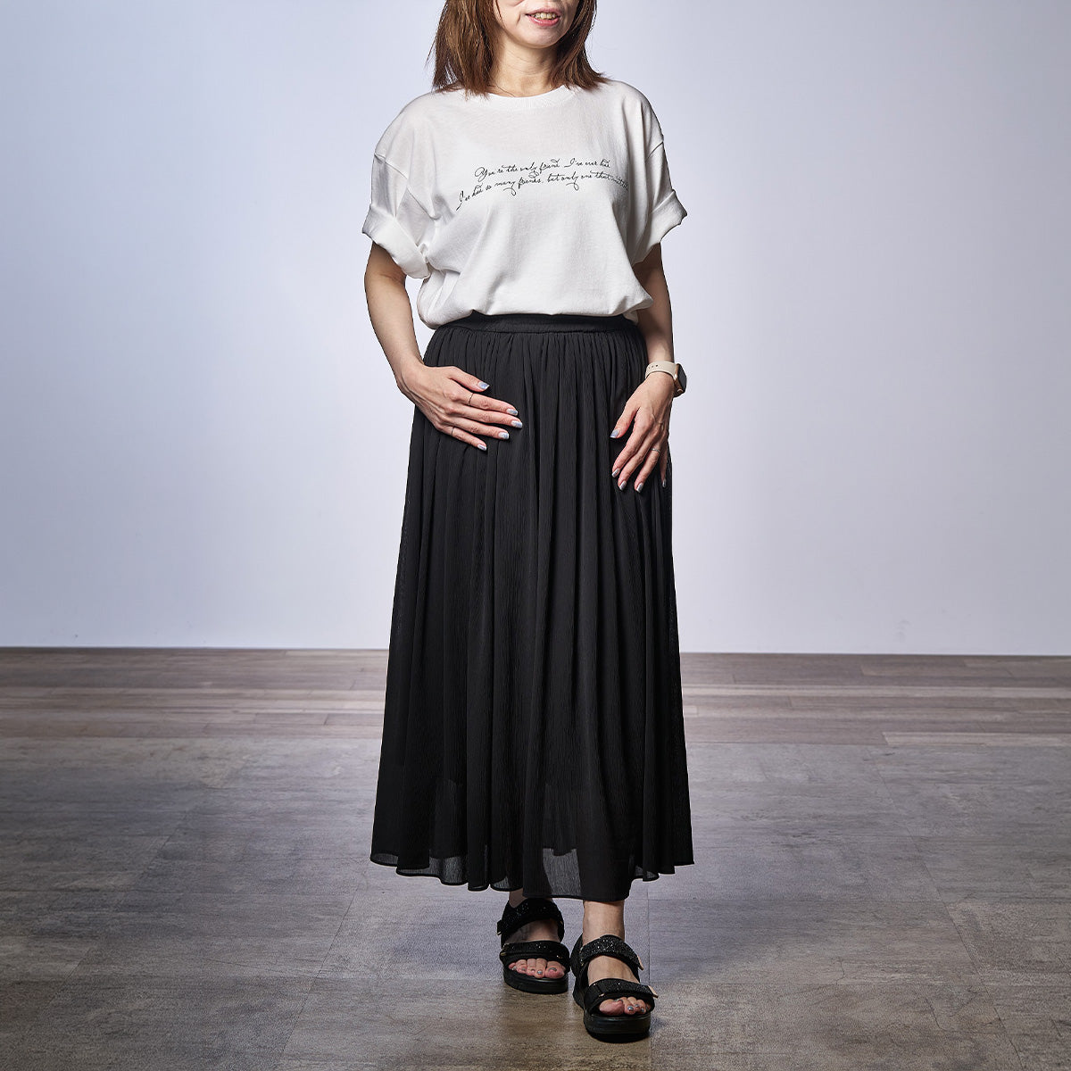 158cm女性　Lサイズ着用