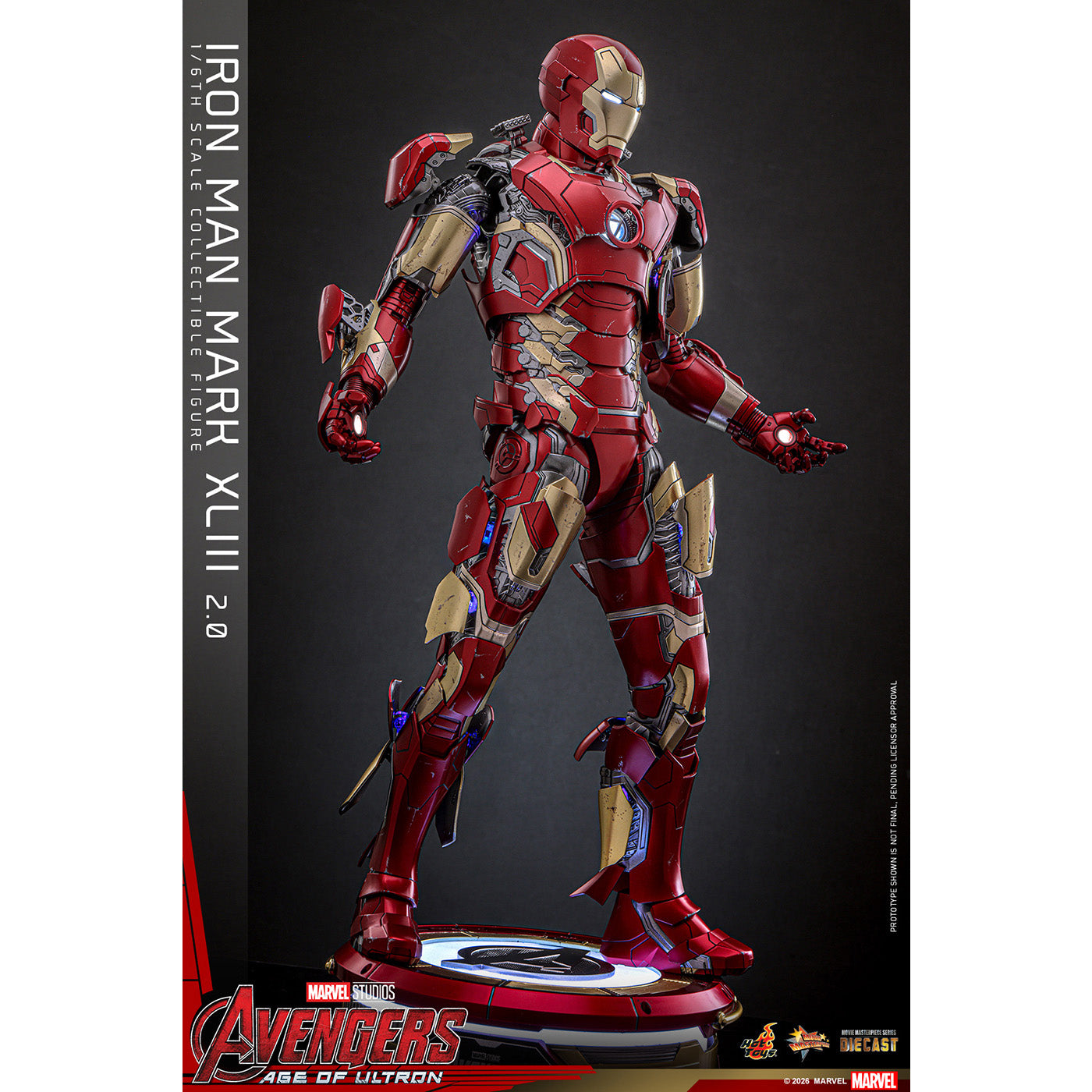 【マーベル／MARVEL】映画『アベンジャーズ／エイジ・オブ・ウルトロン』【ムービー・マスターピース DIECAST】『アベンジャーズ／エイジ・オブ・ウルトロン』1/6スケールフィギュア　アイアンマン・マーク43（2.0版）