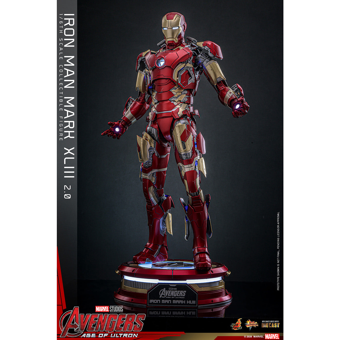 【マーベル／MARVEL】映画『アベンジャーズ／エイジ・オブ・ウルトロン』【ムービー・マスターピース DIECAST】『アベンジャーズ／エイジ・オブ・ウルトロン』1/6スケールフィギュア　アイアンマン・マーク43（2.0版）