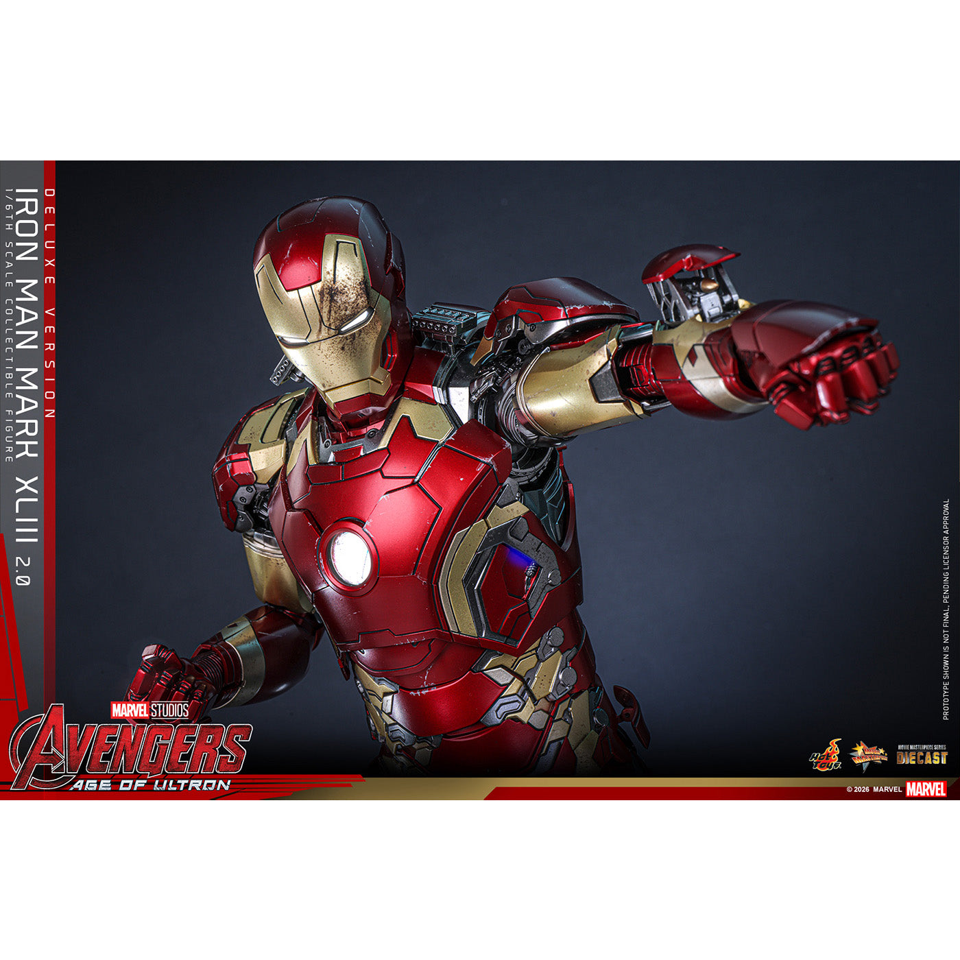 【マーベル／MARVEL】映画『アベンジャーズ／エイジ・オブ・ウルトロン』【ムービー・マスターピース DIECAST】1/6スケールフィギュア　アイアンマン・マーク43（2.0／デラックス版）