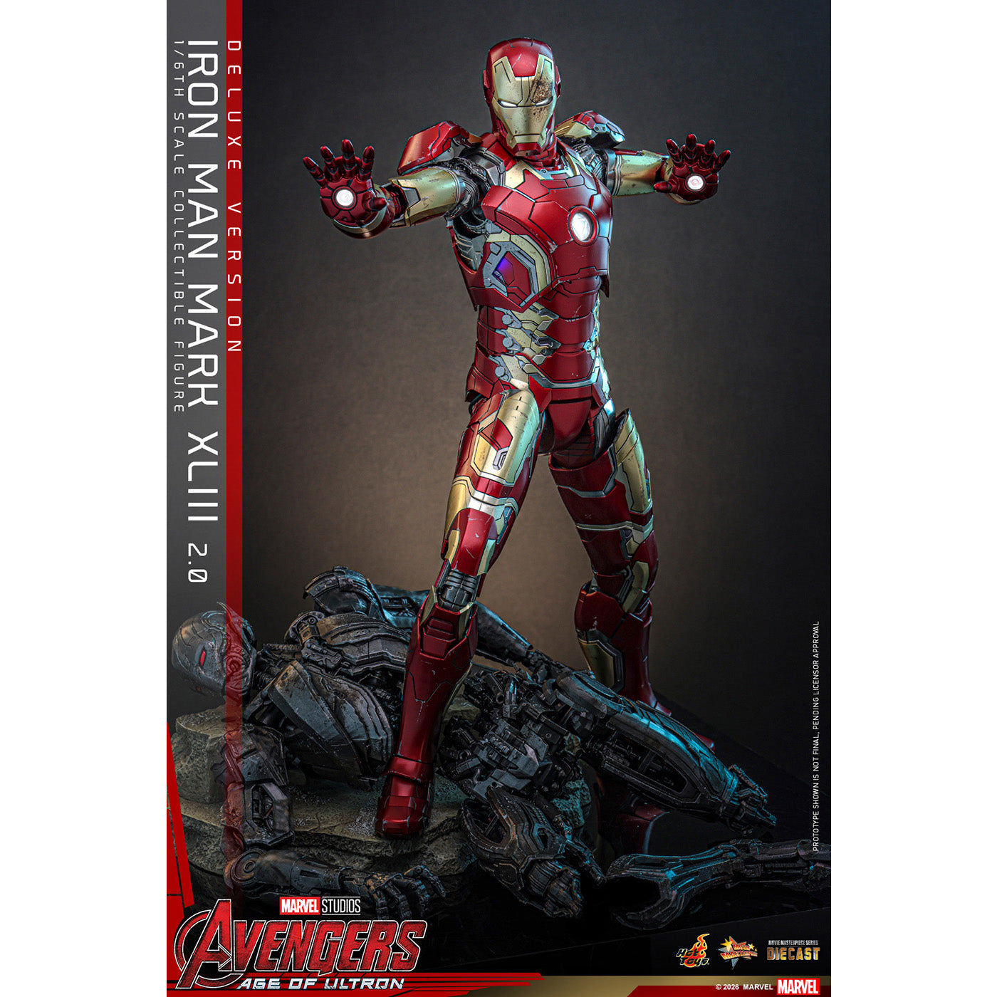 ホットトイズ　アイアンマン　マーク6 2.0（パワードスーツ装着機付き） 開封済 Amazon.co.jp: アベンジャーズ アイアンマン・マーク6 パワードスーツ