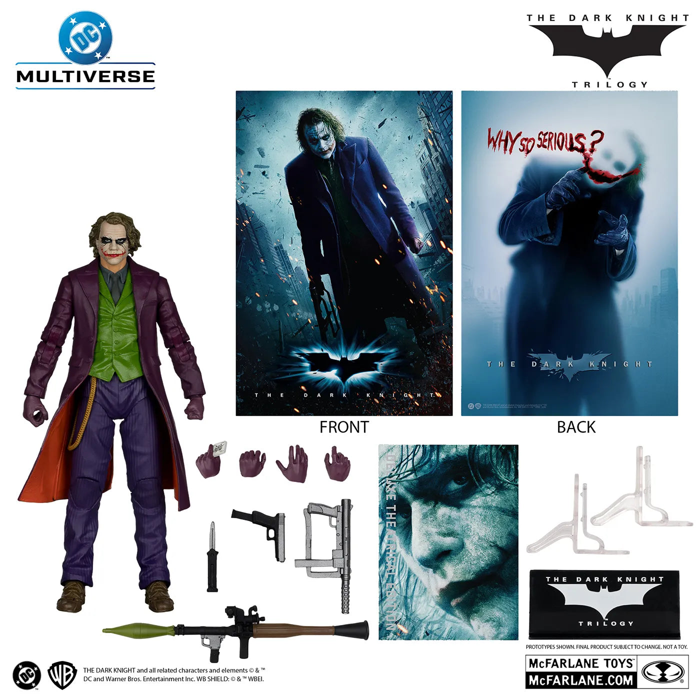 「ダークナイト・トリロジー」 ジョーカー 7インチ・アクションフィギュア(デラックス・シアトリカル・エディション DCマルチバース）