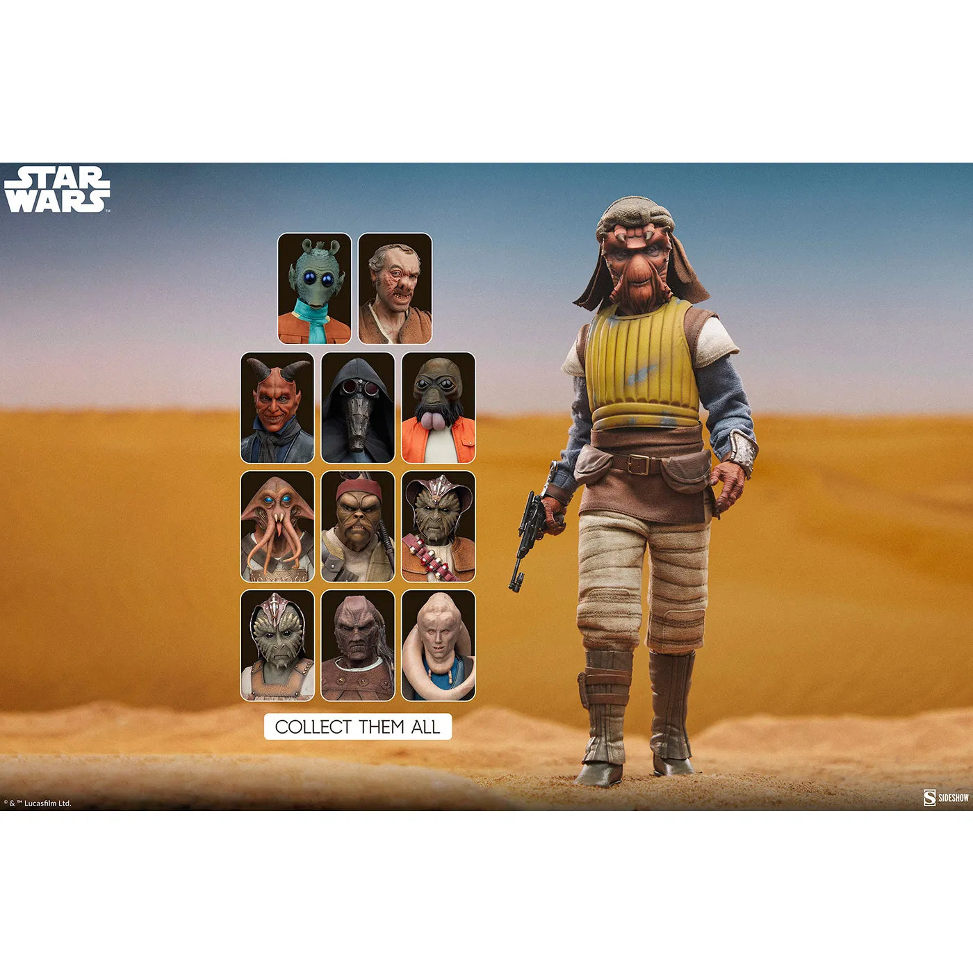 「スター・ウォーズ」 ヴィザム 1/6スケールフィギュア(スカム＆ヴィラニー・オブ・スター・ウォーズ)