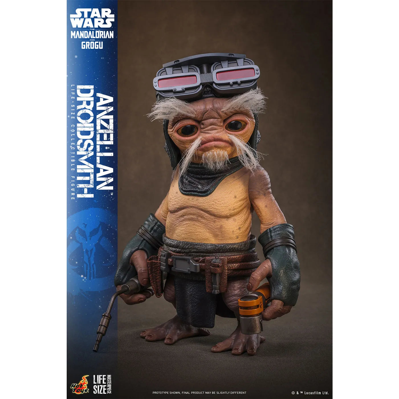 「スター・ウォーズ」 アンゼラ人 1/1スケールフィギュア (ドロイド修理屋 マンダロリアン・アンド・グローグー ライフサイズ・マスターピース）