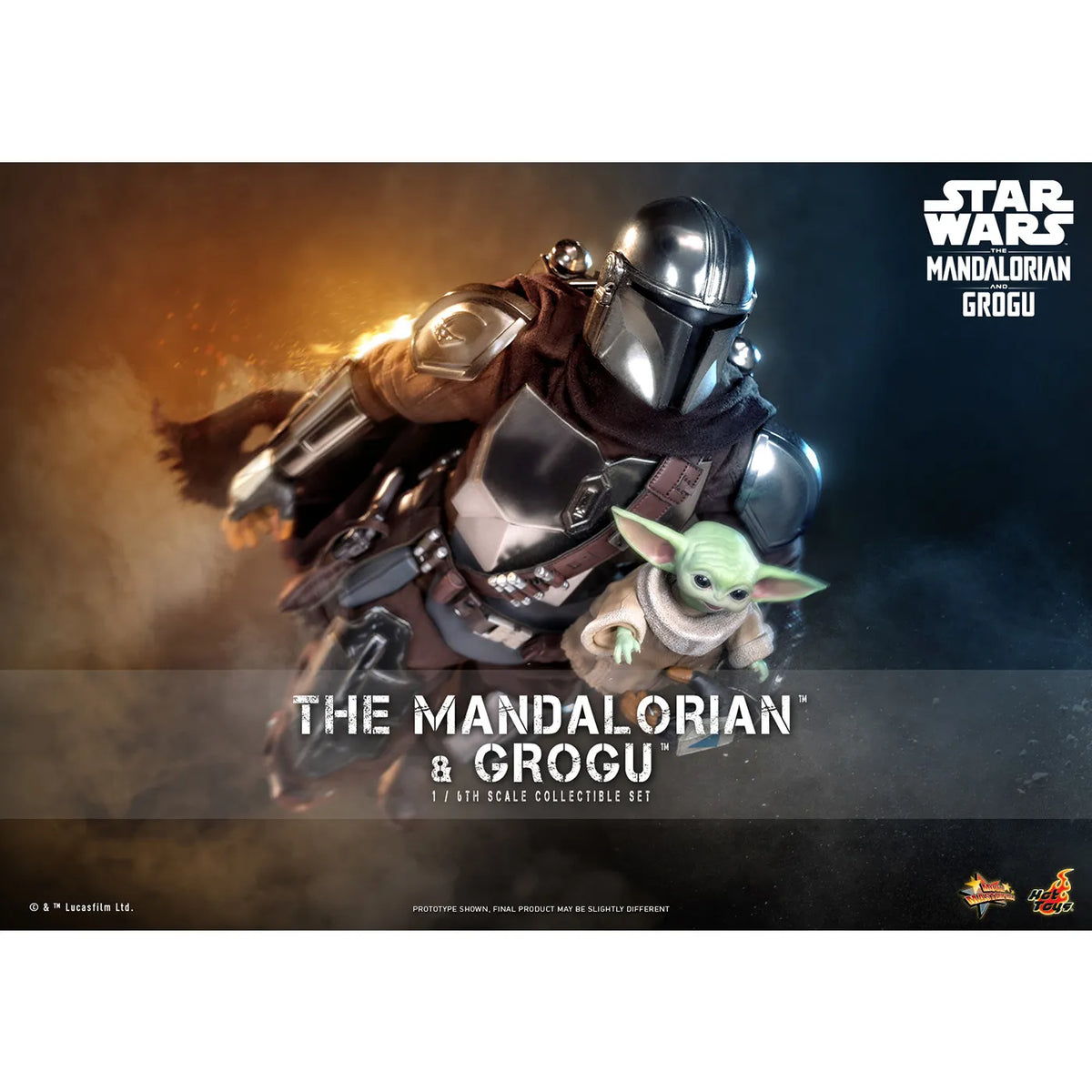 スター・ウォーズ」 マンダロリアン＆グローグー 1/6スケール 