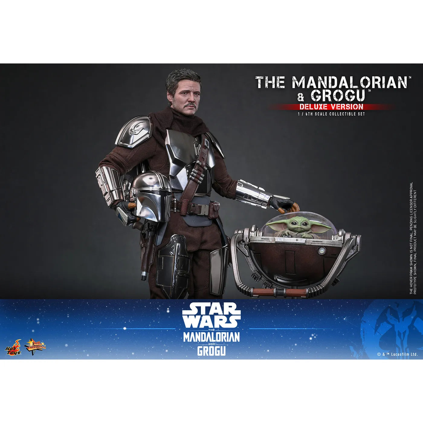 「スター・ウォーズ」 マンダロリアン＆グローグー 1/6スケールフィギュア (マンダロリアン・アンド・グローグー ムービー・マスターピース デラックス版)
