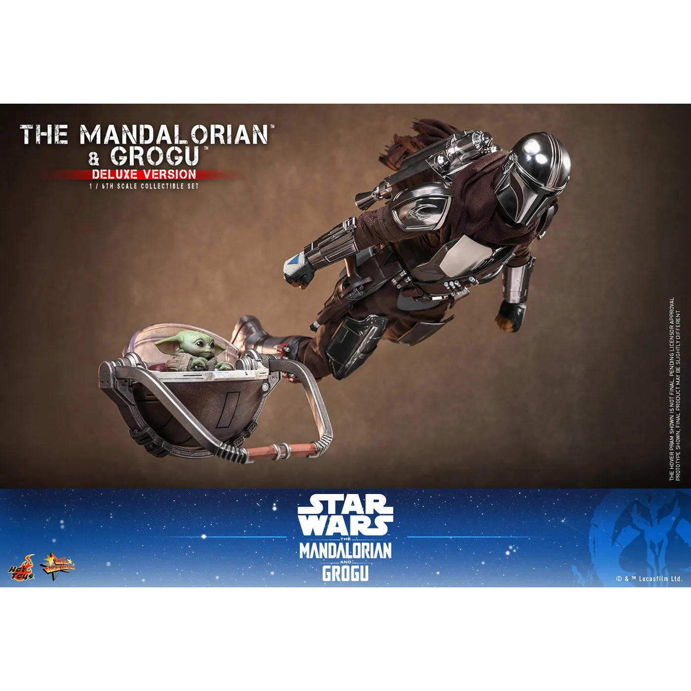 「スター・ウォーズ」 マンダロリアン＆グローグー 1/6スケールフィギュア (マンダロリアン・アンド・グローグー ムービー・マスターピース デラックス版)
