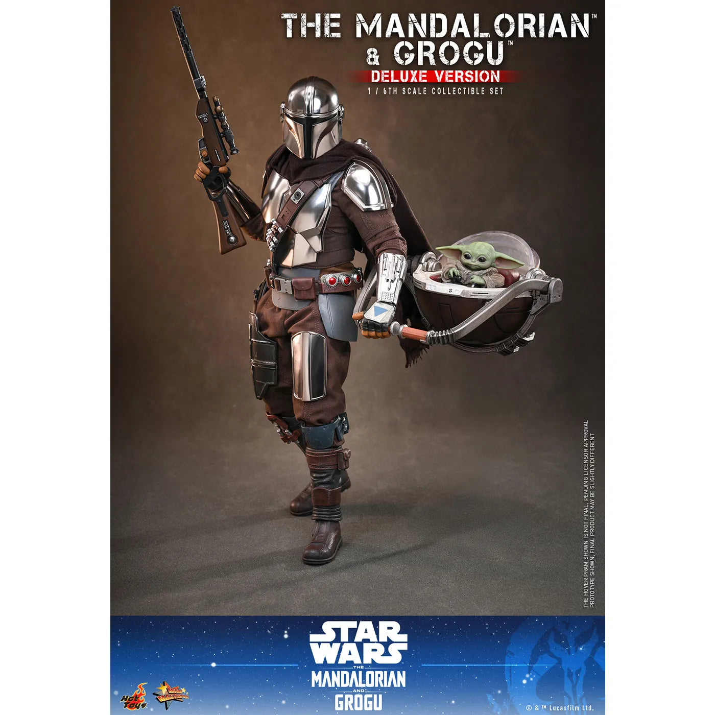 「スター・ウォーズ」 マンダロリアン＆グローグー 1/6スケールフィギュア (マンダロリアン・アンド・グローグー ムービー・マスターピース デラックス版)