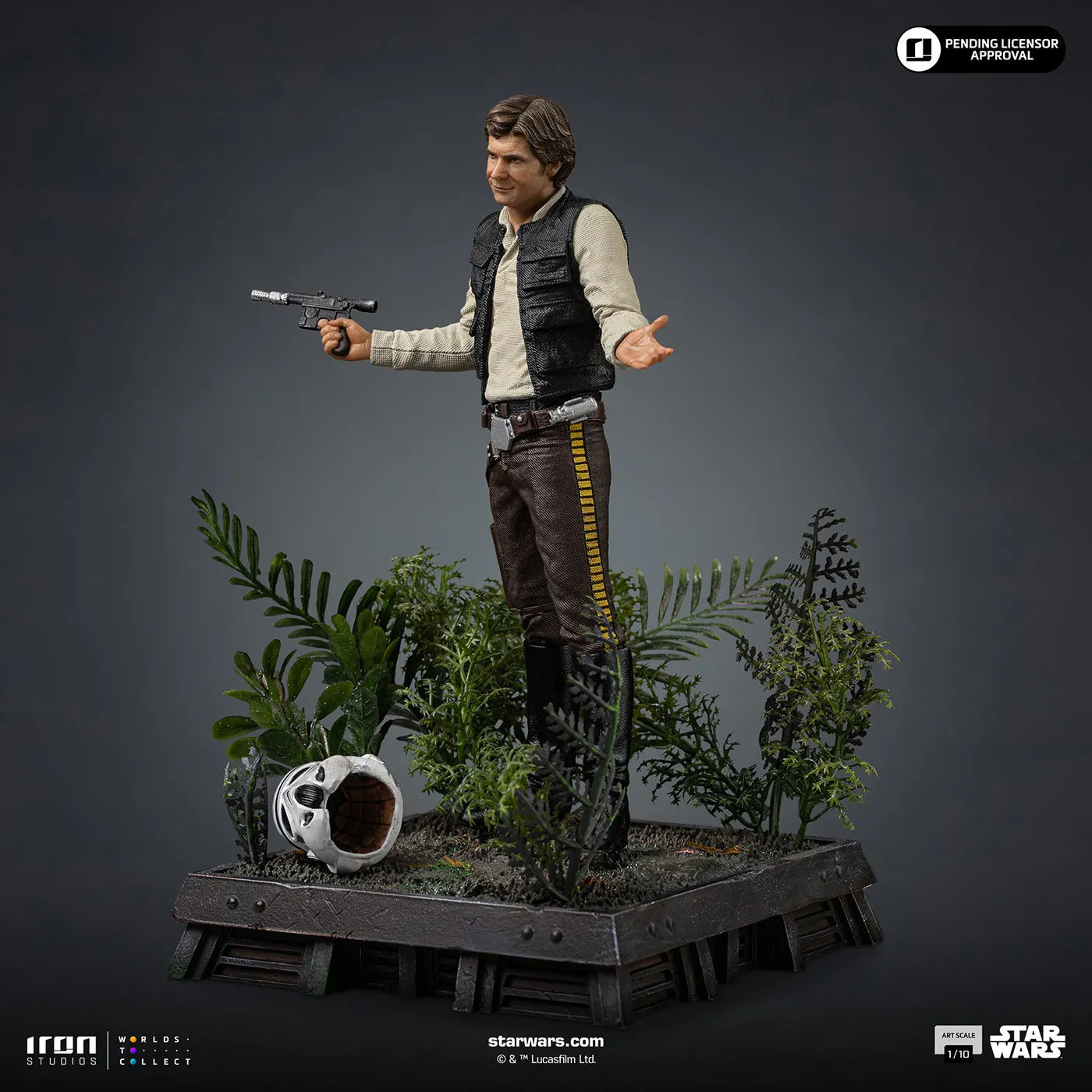 「スター・ウォーズ」 ハン・ソロ 1/10スケールフィギュア (エピソード6／ジェダイの帰還 アイアン・スタジオ　スタチュー)