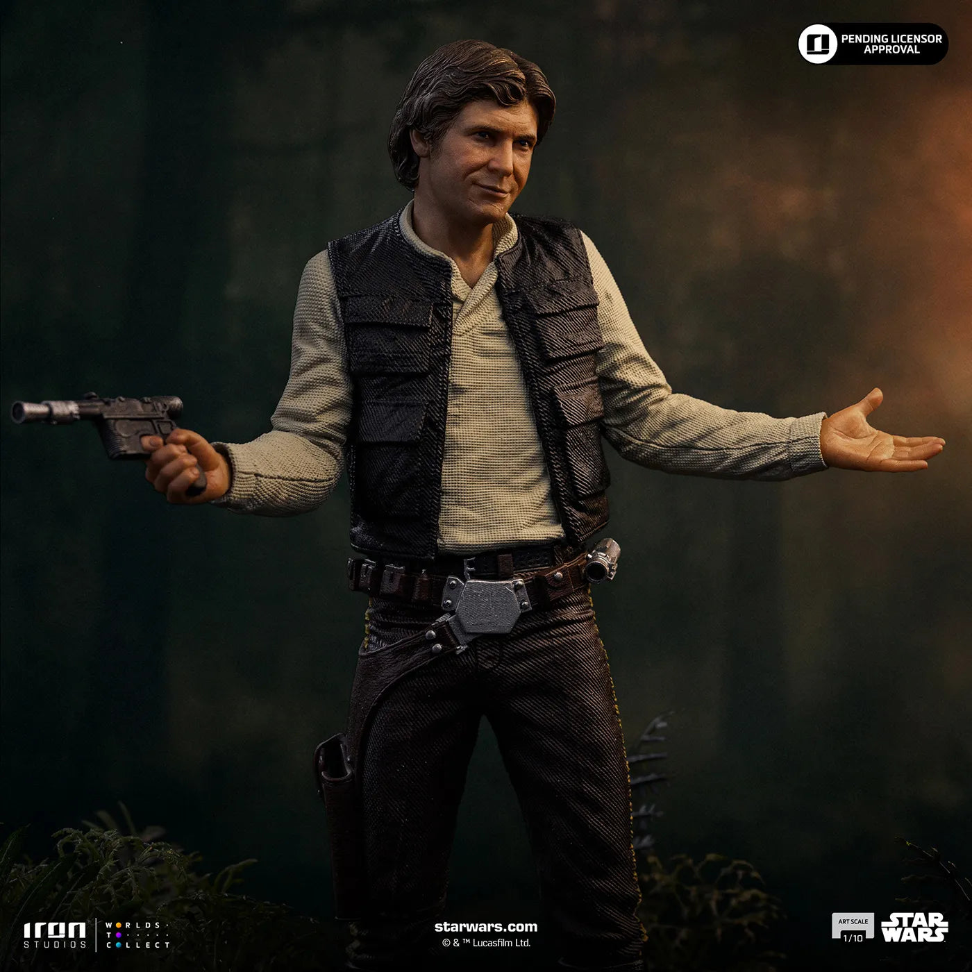 「スター・ウォーズ」 ハン・ソロ 1/10スケールフィギュア (エピソード6／ジェダイの帰還 アイアン・スタジオ　スタチュー)