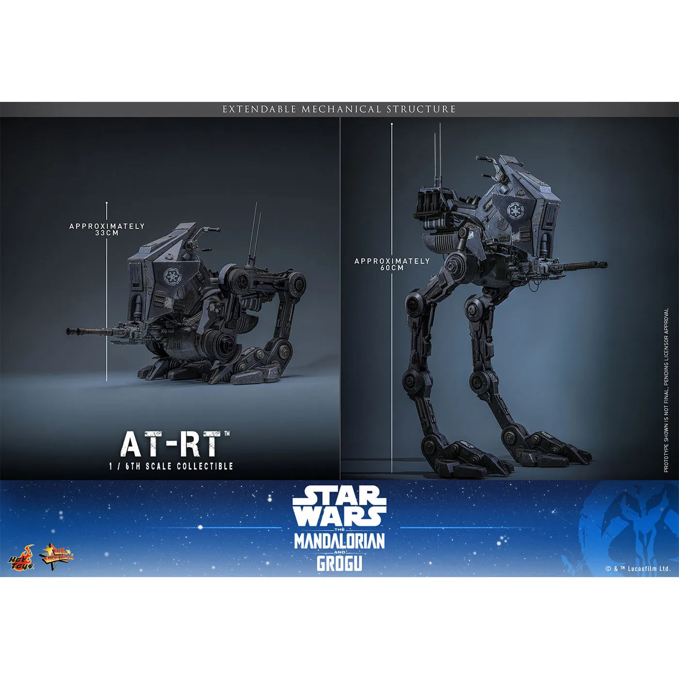 「スター・ウォーズ／マンダロリアン・アンド・グローグー」1/6スケールビークル　 AT-RT（ムービー・マスターピース）