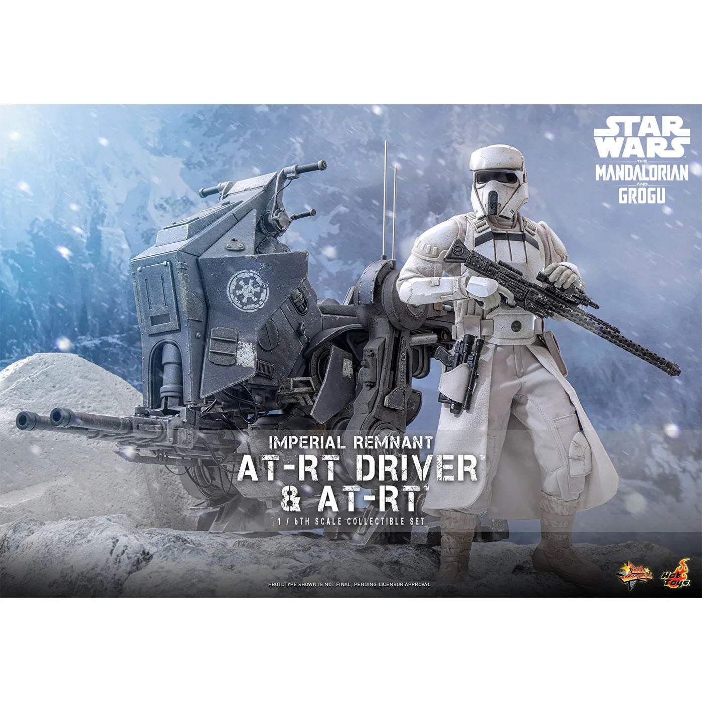 「スター・ウォーズ／マンダロリアン・アンド・グローグー」1/6スケールフィギュア　インペリアル・レムナント AT-RTドライバー＆AT-RT（ムービー・マスターピース）