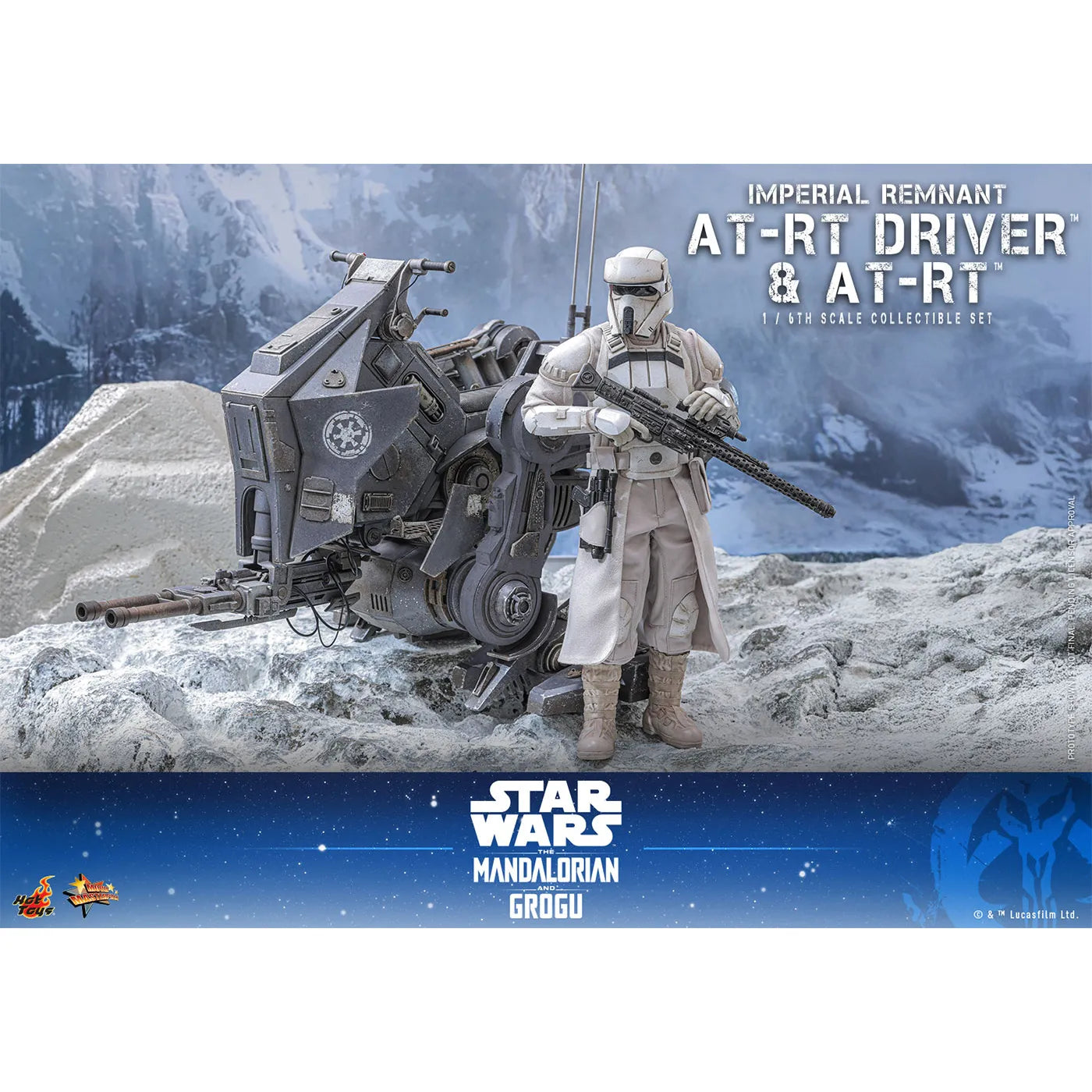 「スター・ウォーズ／マンダロリアン・アンド・グローグー」1/6スケールフィギュア　インペリアル・レムナント AT-RTドライバー＆AT-RT（ムービー・マスターピース）