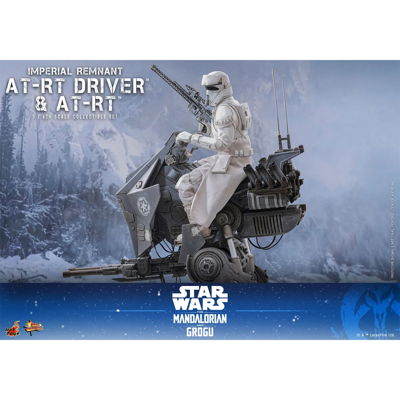 「スター・ウォーズ／マンダロリアン・アンド・グローグー」1/6スケールフィギュア　インペリアル・レムナント AT-RTドライバー＆AT-RT（ムービー・マスターピース）