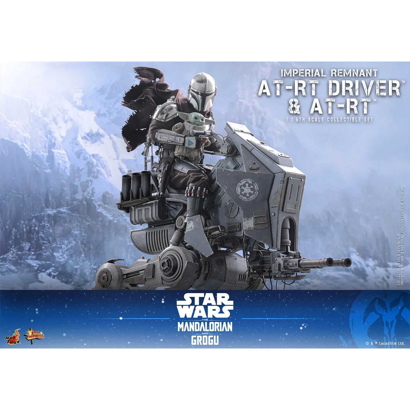 「スター・ウォーズ／マンダロリアン・アンド・グローグー」1/6スケールフィギュア　インペリアル・レムナント AT-RTドライバー＆AT-RT（ムービー・マスターピース）