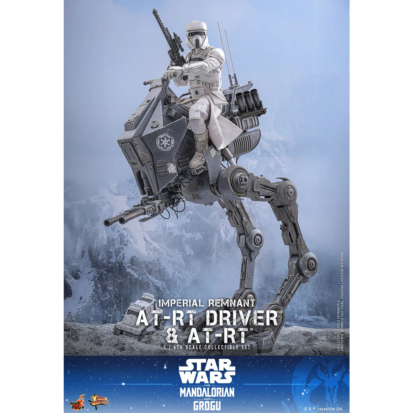 「スター・ウォーズ／マンダロリアン・アンド・グローグー」1/6スケールフィギュア　インペリアル・レムナント AT-RTドライバー＆AT-RT（ムービー・マスターピース）