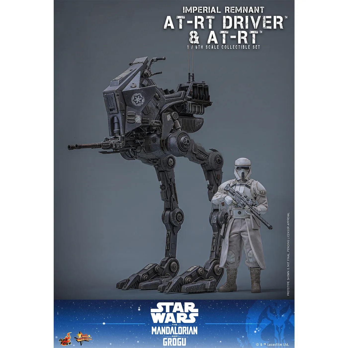 「スター・ウォーズ／マンダロリアン・アンド・グローグー」1/6スケールフィギュア　インペリアル・レムナント AT-RTドライバー＆AT-RT（ムービー・マスターピース）