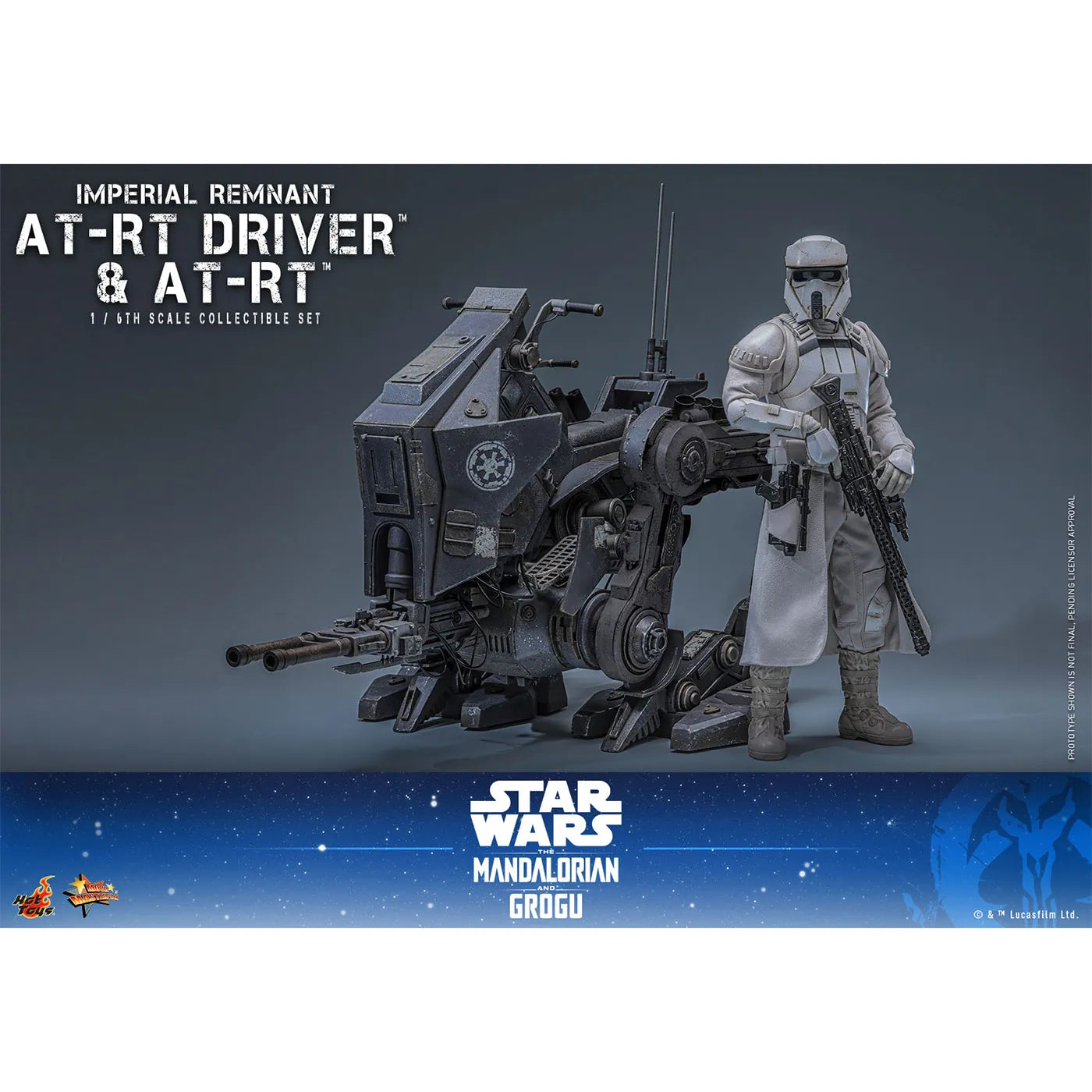 「スター・ウォーズ／マンダロリアン・アンド・グローグー」1/6スケールフィギュア　インペリアル・レムナント AT-RTドライバー＆AT-RT（ムービー・マスターピース）