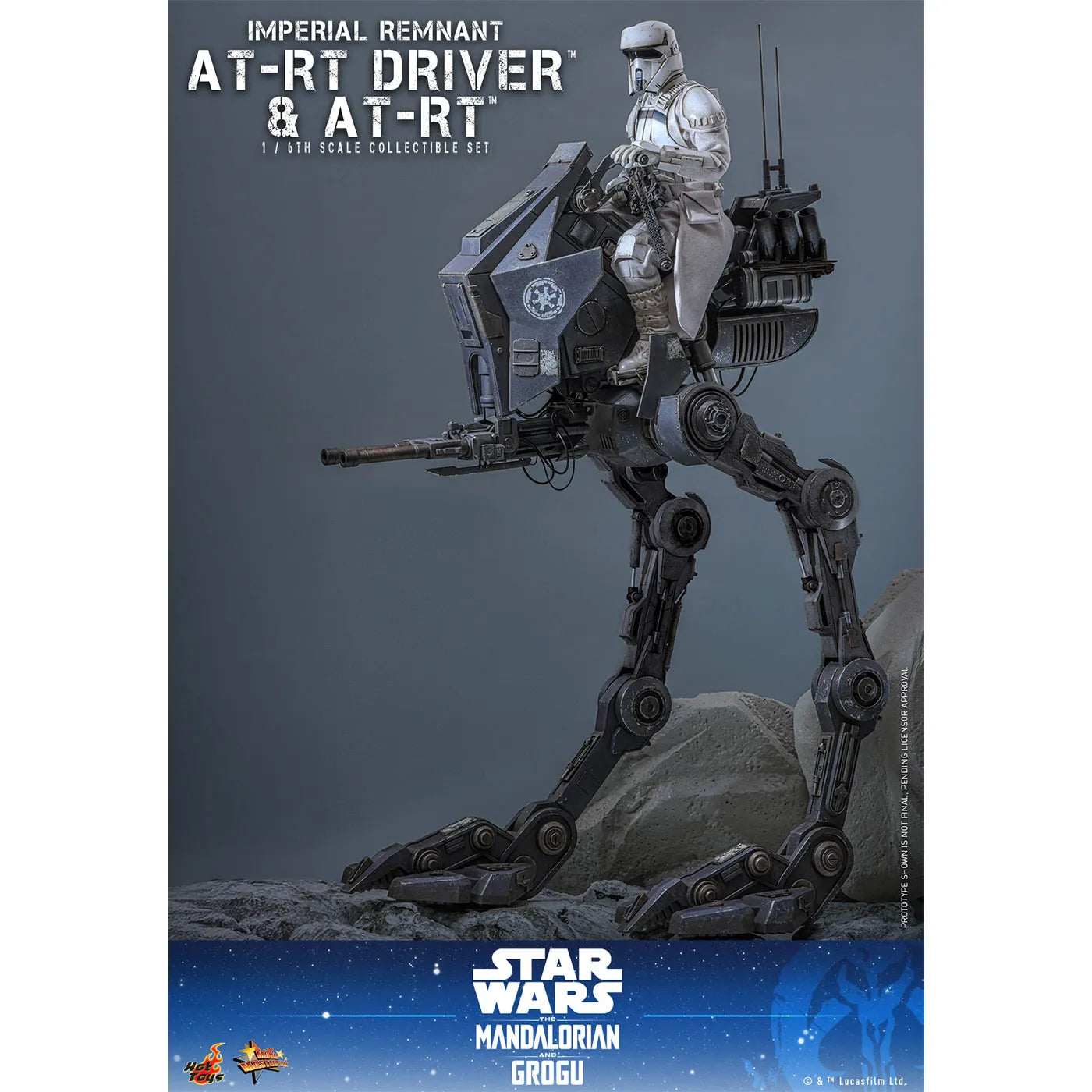 「スター・ウォーズ／マンダロリアン・アンド・グローグー」1/6スケールフィギュア　インペリアル・レムナント AT-RTドライバー＆AT-RT（ムービー・マスターピース）
